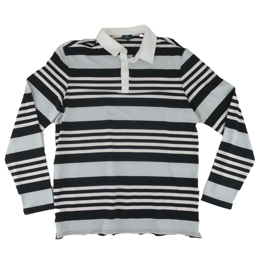 Adriano Goldschmied AG Green Label‎ Rugby Polo Shirt Men's Medium Long Sleeve